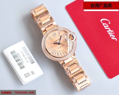 TW Factory Cartier NH05 Movement Sapphire Fisheye Glass Rose Gold Steel Strap 33MM Watch cartier water resistant swiss made 2301 cc708177